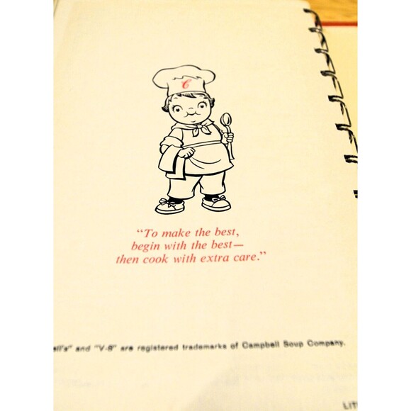 First Edition Cooking with Soup A Campbell Cookbook 1965 Spiral Bound Hardcover - Picture 8 of 9